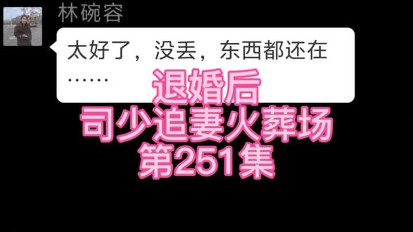司少追妻火葬场《第251集》
