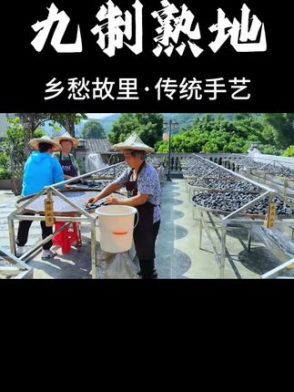 老手艺九制熟地每一颗都达到九蒸九晒,在大缸里陈化越久越好#老手艺#九蒸九晒#陈年熟地#老熟地#熟地老鸭汤 #广东dou知道