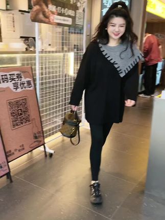 大码长款卫衣 时尚洋气显瘦 时尚穿搭 洋气穿搭 #女装 #显高显瘦 #只做高品质 #每天穿搭分享 #大码显瘦