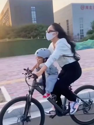 自行车座椅前置便捷可调宝宝安全坐椅山地车配件自行车亲子自行车#自行车宝宝座椅#山地车儿童座椅#日常遛娃系列 #骑行宝宝座椅前置