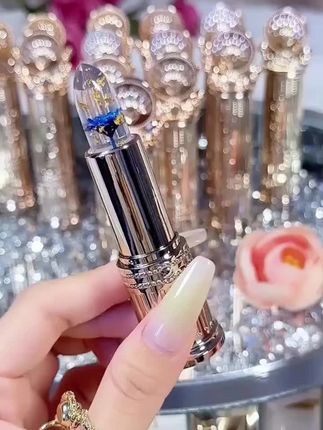 【基础保湿款】罗娜女神鲜花温感变色唇膏不易沾杯不易掉色W#口红推荐 #唇妆 #口红试色 #美妆分享 #美妆