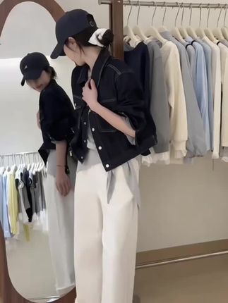 #休闲减龄穿搭#韩系穿搭女装 #牛仔外套#这也太好看了