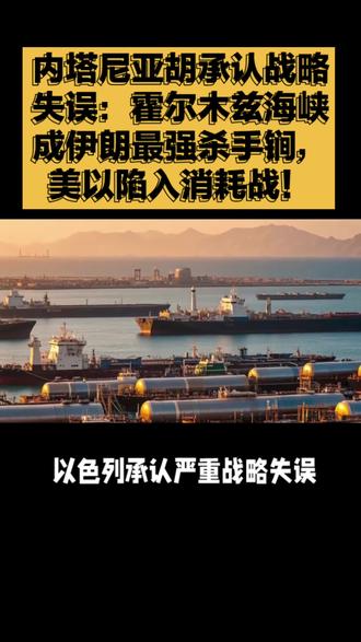 内塔尼亚胡承认战略失误:霍尔木兹海峡成伊朗最强杀手锏,美以陷入消耗战!#内塔尼亚胡 #战略失误 #霍尔木兹海峡 #伊朗 #消耗战