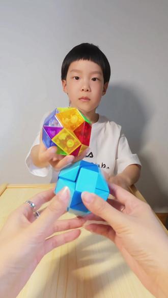 24段魔尺变球#百变#益智玩具 #爱做手工的小朋友 #谁教的娃这么优秀 #儿童教学视频