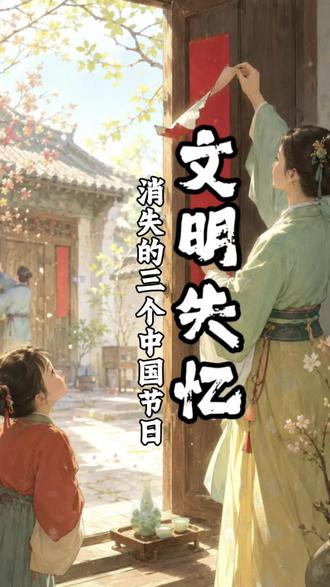 你记得住圣诞夜,记得情人节,却不知道中国这三个传统节日。它们传承了上千年,在我们这代人手里断得一干二净,消失得连一声叹息都没有,它们到底是什么?为什么消失了?#传统节日 #人日节 #花朝节 #天穿节 #传统文化传承