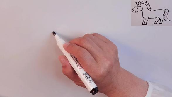 白龙马 蹄朝西 比卡丘儿童简笔画 小朋友一起画 #儿童简笔画 #简笔画