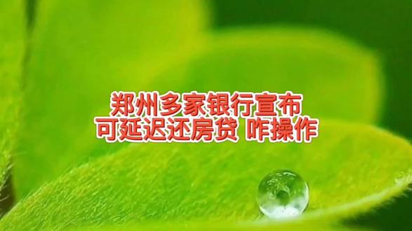 郑州银行,浙商,交通银行等宣布这些人可延迟还房贷,教你咋操作