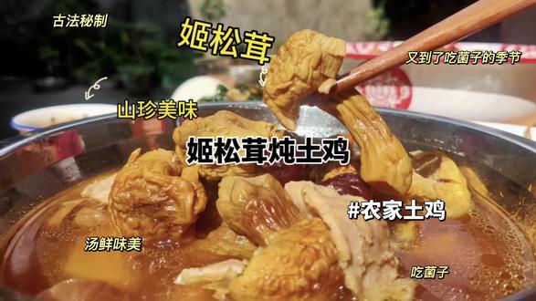 姬松茸炖鸡的传统做法。 朋友中秋送的姬松茸还不知道怎么做吗? #炖鸡 #药膳