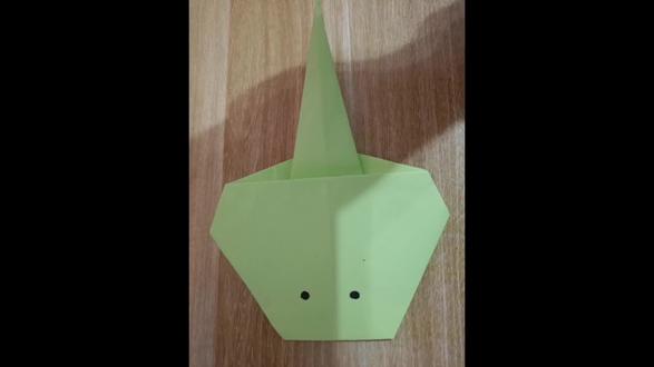 手工折纸《蝠鲼》😄一手拍视频,一手折纸,还真不太容易折 #亲子手工折纸