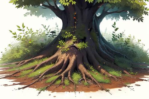 小白猫学成语 拔树寻根#成语 #成语