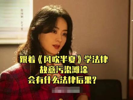 跟着《风吹半夏》学法律:故意污染滩涂会有什么法律后果?