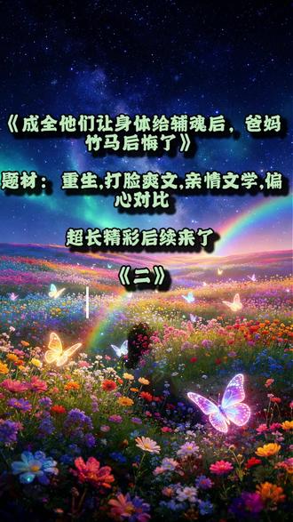 《成全他们让身体给辅魂后,爸妈竹马后悔了》 全文已完结超长后续字字埋伏笔,细节控狂喜 #细节控狂喜
