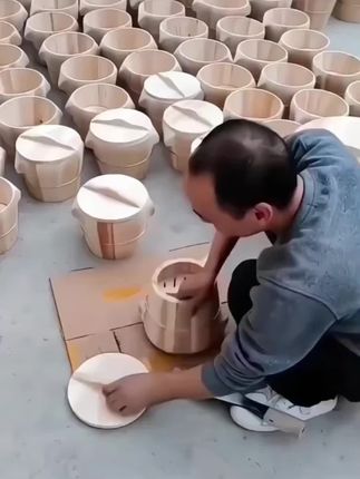 楠竹蒸饭竹桶竹子竹筒大自然家用厨房手工竹甑子带盖蒸米饭桶有盖#蒸饭桶