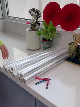 【20米19.9元】家用墙面静电防潮防脏白墙保护膜透明贴送美工刀