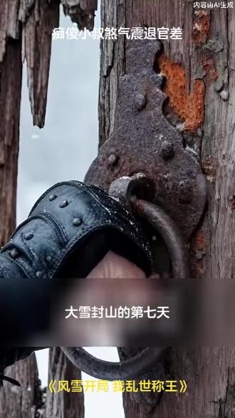 痴傻小叔煞气震退官差 #风雪开局:我乱世称王 #阿彪漫剧 #热播短剧