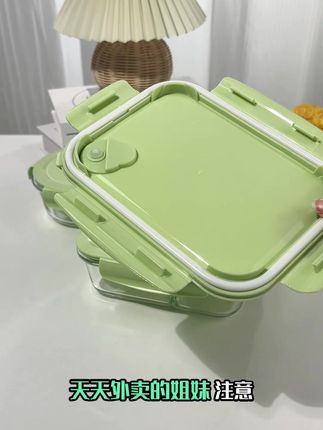 密封不串味,冰箱异味严重再也不怕了,隔绝异味,直接微波炉加热,带饭小能手,秋冬季节带饭标配高硼硅饭盒,高颜值的