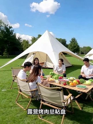 用这个麦饭石不粘烤盘烤牛排和香肠实在太香了,家用和户外都能烤,搭配的防烫手套也很贴心