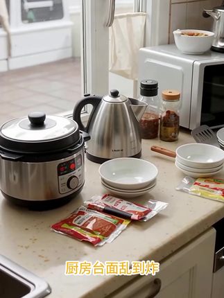 可伸缩微波炉置物架厨房电饭锅架子家用台面烤箱支架多层收纳#厨房置物架  #微波炉置物架  #厨房好物  #置物架