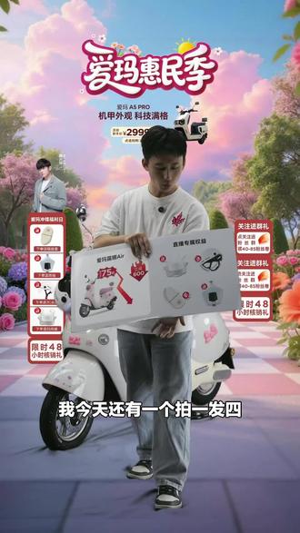 爱玛三轮车福利来啦!乐维CA500pro款,可到店自提,开工嗨购别错过,赶紧下单!#自行车/电动车专卖 #爱玛电动车 #到店自提 #开工嗨购节 #乐维CA500pro