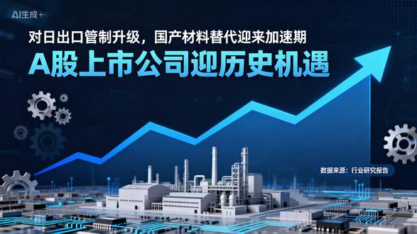 对日出口管制升级,国产材料替代迎来加速期,A股上市公司迎机遇