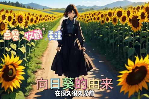 向日葵的由来、民间故事、原创作品 #原创动漫 #花海