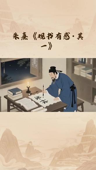 朱熹《观书有感.其一》 #传统文化 #唐诗宋词 #中华文化