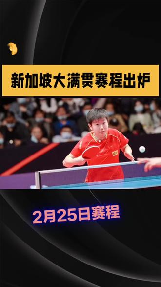 2月25日赛程! #乒乓球拍 #乒乓球 #乒乓国手
