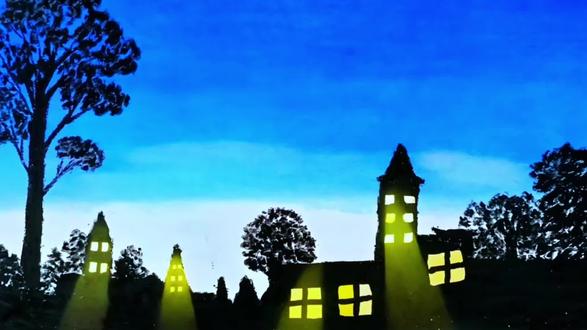 五年级美术《色彩的明度》范画 #创意画 #小学美术