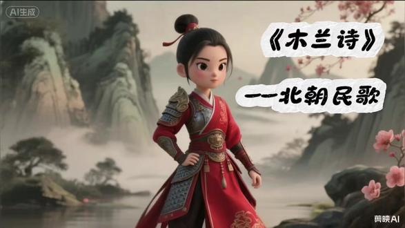 #初中语文必考《木兰诗》五分钟看懂原文+解释! #初中语文必考《木兰诗》五分钟看懂原文+解释!七年级语文下册#初中生必背古诗文#中考语文# AI动漫视频制作@西溪墨香