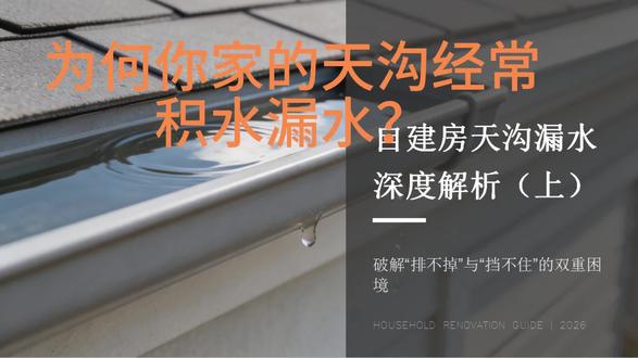 为何你家的天沟经常积水漏水? 你们的天沟是不是,一到下雨天,就漏水或者水满了溢出来?
甚至找人做了好几遍防水都无济于事?
#自建房 #天沟 #天沟漏水 #天沟排水