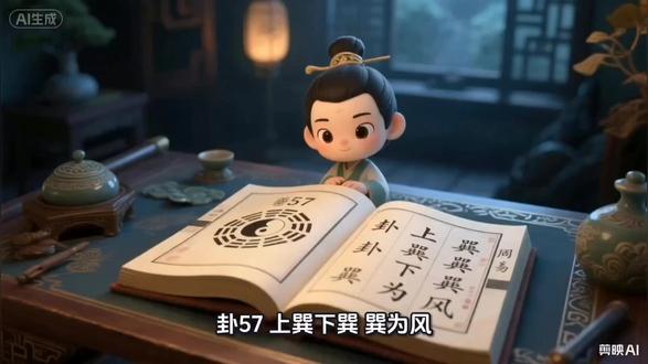 卦57 上巽下巽,巽为风 (一) 卦辞详解 利见大人