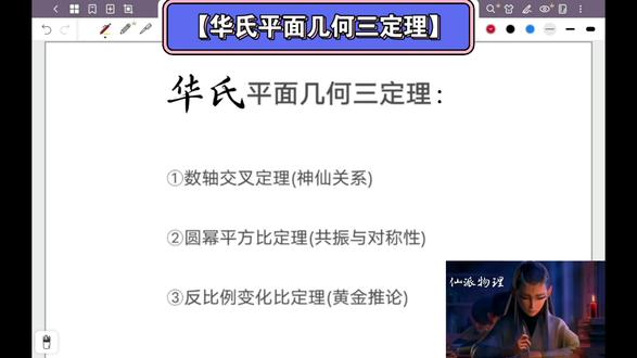 【华氏平面几何三定理】仙派物理进阶篇 #中考物理
