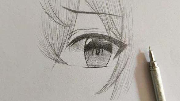 这样画简单吧,动漫眼睛的画法有手就行!快来和我一起画 快来和我一起画动漫吧#手绘 #摸鱼 #画画 #零基础学画画 #手绘教程