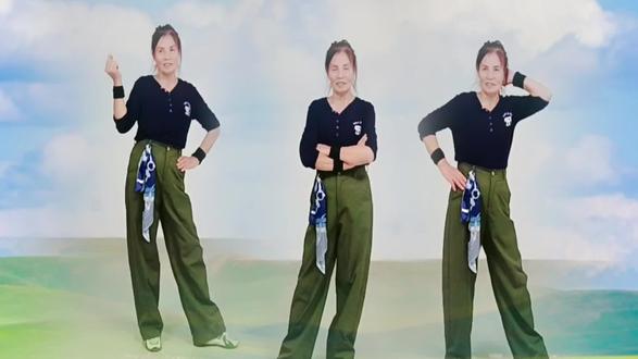 《再画草原》最新最热舞蹈,正背面同时带跳