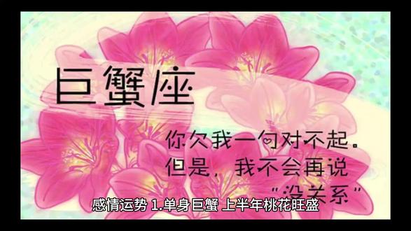 2026巨蟹座运势—感情 #运势解析 #星座运势 #感情观