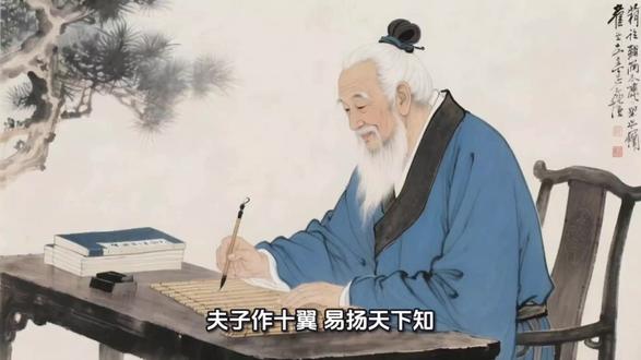 夫子作十翼,易杨天下知。 十翼》是对《周易》经文的七种十篇解说文的总称,也称“易传”,分别为《彖》上下、《象》上下、《系辞》上下、《文言》《序卦》《说卦》《杂卦》。其内容重在阐释周易卦爻辞含义、卦象结构、阴阳义理与成书体例,是后世研读《周易》的重要文献。传统多认为成书与孔子及其后学相关,成书于春秋战国至秦汉之际,与经文合刊后,共同构成后世通行本《易经》。#十翼 #易经 #周易 #孔子 #国学智慧 #哲学智慧