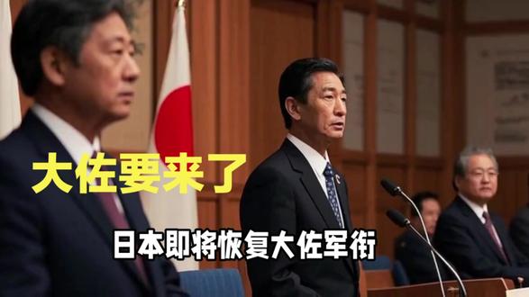 大佐要来了,日本计划恢复大佐军衔 #日本恢复大佐