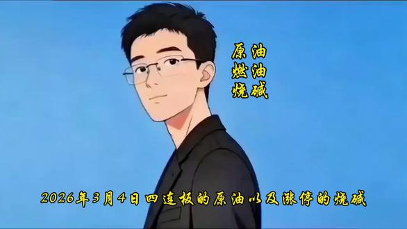 2026年3月4日四连板的原油以及涨停的地位烧碱 #原油 #烧碱 @那点事儿