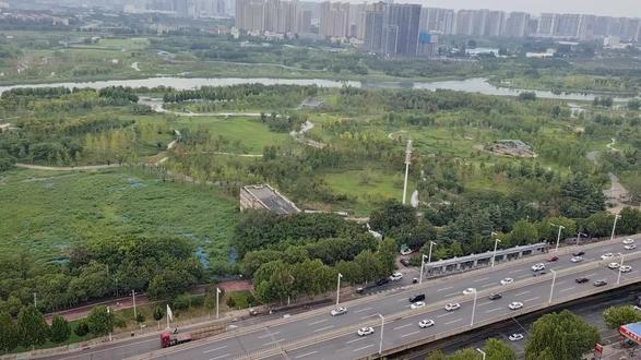 河南郑州87暴雨过后的贾鲁河