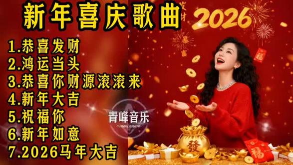 2026年新年喜庆歌曲《2026年马年大吉》送上新年祝福! 2026年新年喜庆歌曲,马年新歌《2026年马年大吉》给你送上新年祝福!