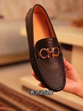 新款一脚蹬手工男士豆豆鞋,舒适开车鞋
