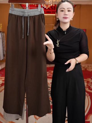 超舒适的阔腿裤,秋季新品爆款的天丝莱赛尔阔腿裤#显瘦神裤 #百搭神裤 #百搭基础款 #裤子分享 #高级感穿搭