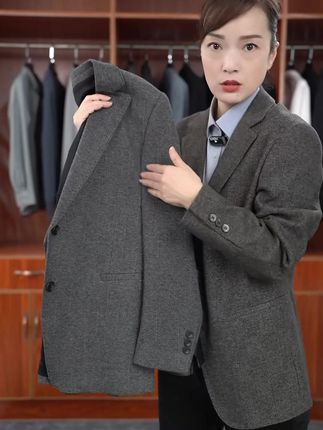 【含羊毛】新款秋冬男士西服上装商务休闲轻奢抗皱弹力西装上衣8808