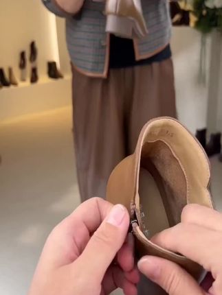#皮鞋中的运动鞋 #女鞋推荐#百搭舒适女靴#鞋子搭配#时尚女靴推荐