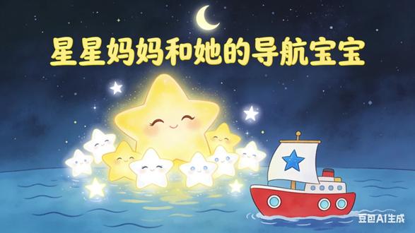 星星妈妈和他的导航宝宝 #ai绘本故事 中国北斗高精导航是怎么来的