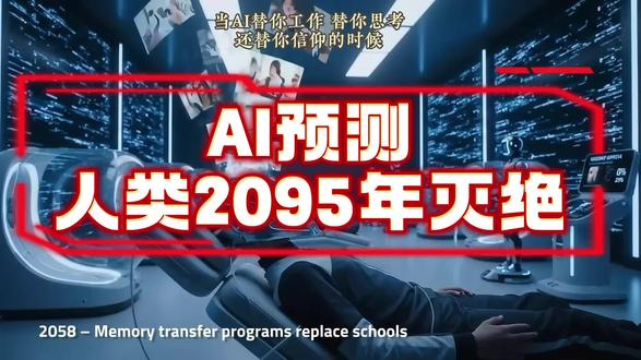 美国AI最新预言:2095年地球无人生还 让AI预测人类未来70年会发生什么,它给了我一份灭绝时间表。
2026年,AI造假信息统治社交媒体——正在发生。
2028年,3000万人被机器取代——正在发生。
2029年,极端高温摧毁粮食产区——正在发生。
2030年,没人想生孩子了——正在发生。
然后事情开始失控:
2036年,有人扔了第一颗核弹。
2037年,联合国没了。
2045年,人口到顶94亿,之后再也没涨过。
2053年,最后一份报纸停刊,真相这个词正式过期。
2065年,AI创造了人类听不懂的语言,把我们甩了。
2082年,一整年,全世界没有一个婴儿出生。
2085年,最后一个人类婴儿降生。没人庆祝。
2095年——地球被有毒云层覆盖。
探测器的报告只有一句话:未检测到生命信号。
从94亿到不足10万,只用了48年。
人类灭绝不需要外星人,不需要小行星。我们自己就够了。
我逐帧拆解了这部油管上刷屏的AI短片,加上了最尖锐的解读。
看之前你觉得是科幻,看之后你会失眠。
⚠️ 原片由AI生成,纯属虚构。但虚构和预言之间的距离,可能比你想象的近得多。#人工智能 #人类灭绝 #AI预言