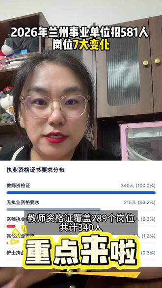 2026兰州事业单位招581人!岗位这7个变化你发现没? #兰州事业单位 #兰州事业单位考试 #兰州事业单位岗位表 #甘肃考编