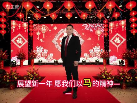 一马当先 万事如意 展望新一年,愿我们以马的精神——
一马当先,敢闯敢拼;
万马奔腾,同心同行!
马年腾飞,事业如天马行空,突破极限;
生活似春风得意,马蹄疾驰!
让我们举杯共祝:
过去辉煌不骄傲,未来挑战不退缩!
2026,一起策马扬鞭,奔向更辽阔的天地!