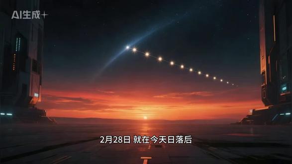 2月28日 今晚六星连珠,百年一遇!许愿超灵#天文奇观 #六星连珠