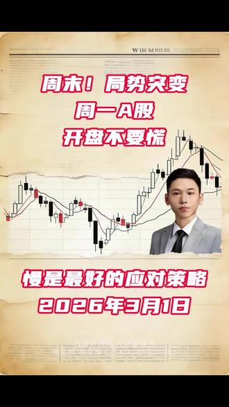 周一开盘不要慌! 慢一点!是周一最好的操作策略!#A股 #股民 #军工板块